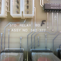 Simplex Standard Relay Board STD Relay BD Assy No. 562322 F (Missing Relay)