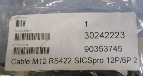 AWM Electrical Connector Cable E148000 Style 20549 300V M12 Conn. 2.5M
