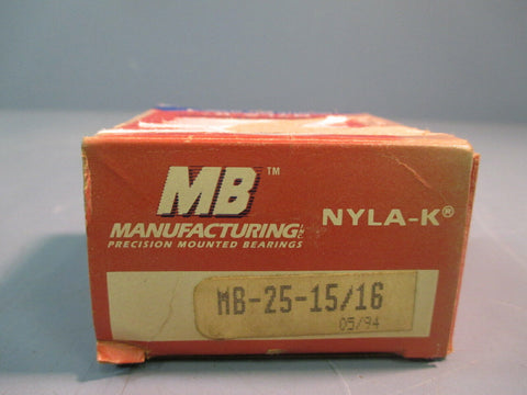 MB Manufacturing Ball Bearing Insert NYLA-K MB-25-15/16 Lot of Five 1-5/16 IN