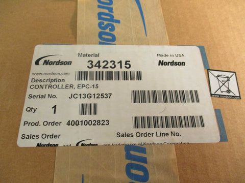 Nordson 342315 Eclipse Series Pattern Control Systems EPC-15 4A 24VDC