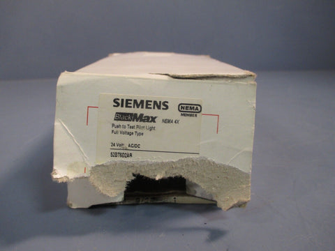 SIEMENS ILLUMINATED RED PUSHBUTTON SWITCH 24V AC/DC PUSH-TO-TEST 52BT6D2AB