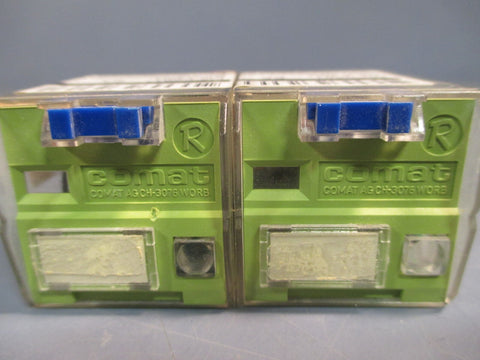 Lot of (2) Comat General Purpose Relay, 10A, 380VAC, 24V  C3A 30D