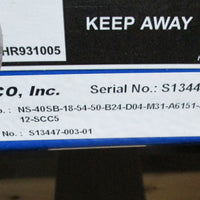 Lewco NS40SB18… Motorized 54 x 18" Conveyor w/ Leeson 3/4 & Ironman 30:1 Ratio