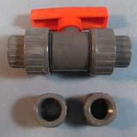 Proflo PFTUBVD PVC Double Union Ball Valve 1/2" NIB