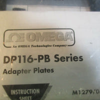 Omega DP116PB Adapter Plate Factory Sealed