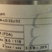 GEA Tuchenhagen NBOD2"SALAT.0700MBAL032J/52 Shutoff Valve 17/8" Bore