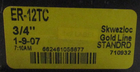Sealmaster ER12TC Gold Line Ball Bearing Insert 3/4" Bore ER12TC