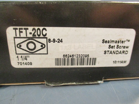 SealMaster TFT20C 2 Bolt Flange Bearing 11/4" Bore 43/4" Length 31/2" Width