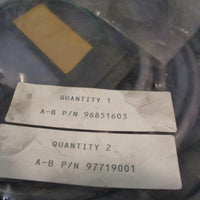 Allen Bradley Connector Cable Assy, (1) 96851603, (2) 97719001