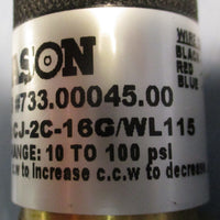 Nason CJ-2C-16G/WL115 Field Adjustable Low Pressure Switch 10-100 PSI