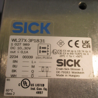 SICK 1027989 PHOTOELECTRIC SENSOR, RETROREFLECTIVE, 15M RANGE WL27X3P1831