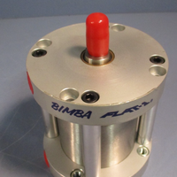 BIMBA Metric Flat-1 Pneumatic Compact Air Cylinder, Single Acting FMS-5050-3RMT