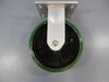 New Albion Alathane 8" X 2" Wheel Non Swivel Fixed Position Poly Cast Iron Black