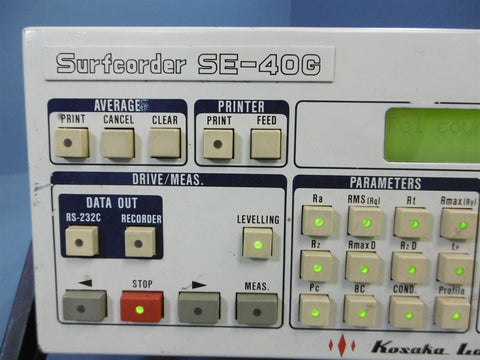 Surfcorder SE-40C Kosaka Labs Measuring Instrument Powers On