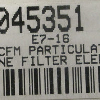MSC Hankison 00045351 Particulate Air Line Filter Element 35 SCFM E716 3210429