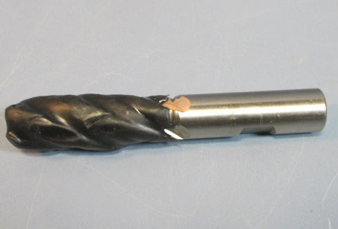Strasmann 5/8" 85708 PQ80 HSSCO 55S3 BF 4 FLT Pro CNC Resharp Rough End Mill