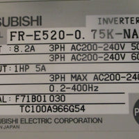 Mitsubishi FRE5200.75KNA Compact Size Inverter E500 3PH 200240VAC