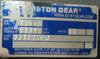 Boston Gear 738F10FJ Gearbox 10:1 Ratio 8.37 HP 738-10F-J 1" and 1-5/8" Shaft Di