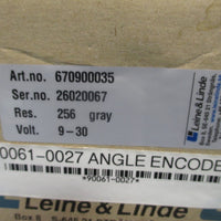 LEINE&LINDE ANGLE ROTARY ENCODER #90061-0027 670900035 Serial # 37110058