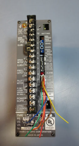 Nidec Shimpco Speed Controller Model LUB-3A-2-NRX-7 115 VAC