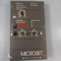 Used Microset Multiscan 420652 102168J Temperature Control Microset Multiscan