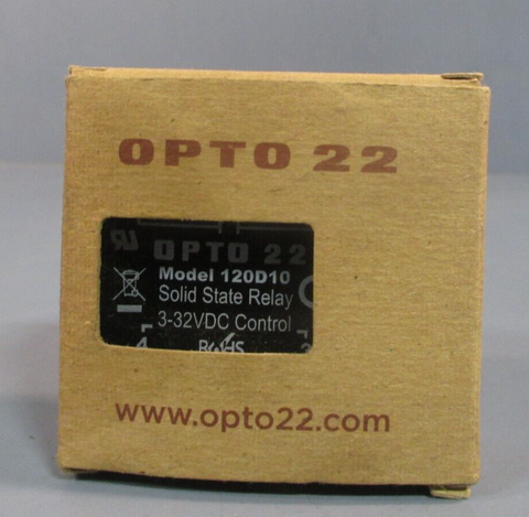 Opto 22 Solid State Relay 10A 332VDC Control Model# 120D10