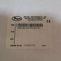 Dwyer Series 626 Pressure Transmitter 62600GHP2E2S1 NEW