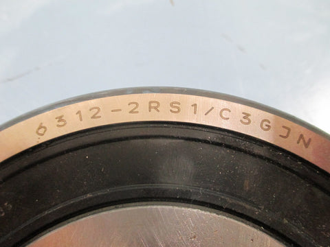 SKF 6312 2RSJEM Single Row Ball Bearing  Used