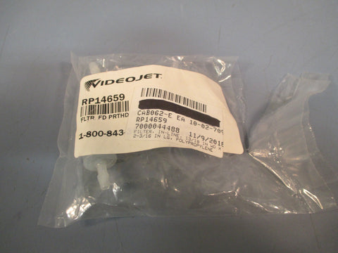 VIDEOJET INLINE-FILTER FLTR FD PRTHD (QTY 2 in Package) RP14659