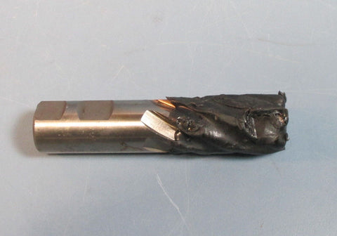 Brubaker 1" HSS CO 1E 6FL Acculead 5.441 Professional CNC Resharpened End Mill