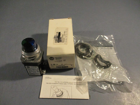 AllenBradley Cluster Pilot Light Blue/Green 2 Unit 120V Series N 800TPC216XBXG