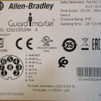 Allen Bradley Guardmaster 440GEZS21STL05H Ser A Safety Interlock Switch 24VDC