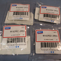 Lot of (4) SKF Deep groove Radial Ball Bearings W 619022RS1