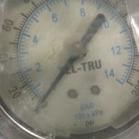 TelTru 2533BS4C1E5FG Pressure Guage 0200 PSI 1/4 NPT Lots Of 11