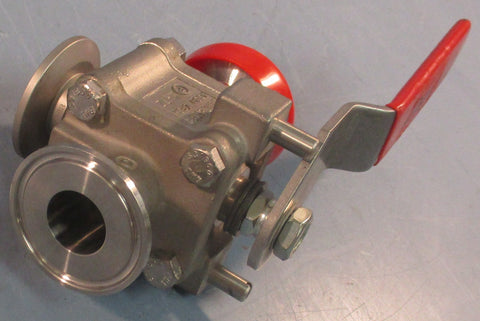 Flowserve Worcester Controls A351 CF3M Ball Valve Three-Way A351CF3M
