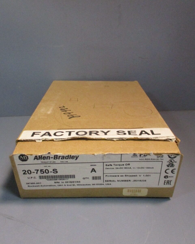 ALLEN BRADLEY Safe Torque Off Option Module Series A 20750S