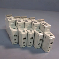 LOT OF (5) ALLENBRADLEY G 050 CIRCUIT BREAKER, 5A, 1/2 HP SERIES C 1492CB1