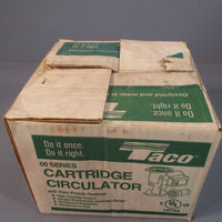 Taco Cartridge Circulator Pump 1/25 HP .71 AMP, HZ 60 Model 115V 007F59