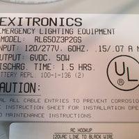 Exitronix RL650Z3P2GS Wet Location Emergency Lighting 120/277V