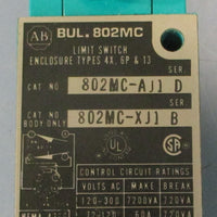 Allen Bradley 802MCAJ1 Ser D Corrosion Resistant PreWired Limit Switch
