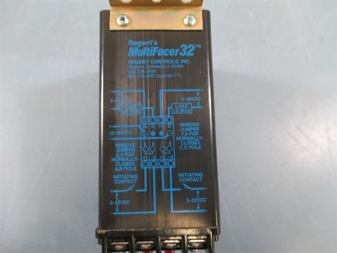 Regents Multifacer32 All Solid State Relay 332 VDC  Used