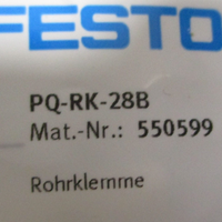 (Lot of 23) Festo PQRK28B Pipe Clamp 550599 PQRK28B