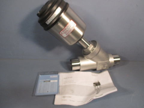 Burkert Type 2100 Angled Pneumatic Actuated Valve 5.010bar Kv 55 W3YMN 00188226