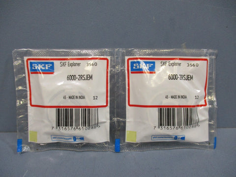 SKF 60002RSJEM Single Row Ball Bearing New Lot of 4