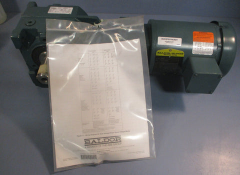 Dodge Quantis BB483GH71E4 Gearbox w/ Baldor 094907 3 Phase Motor 11/4" Shaft Di