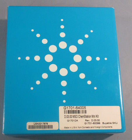 Agilent G1701DA MSD ChemStation Mnl Kit G170164005 Rev. D0300