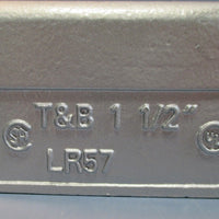 Thomas & Betts LR57 Blue Kote 1-1/2" Rigid Conduit Body Gray Iron Qty 2 NIB