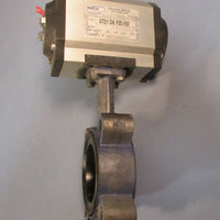 MaxAir UT21DAF05F07 Rack & Pinion Actuator 150 PSI Max w/ 3" Butterfly Valve