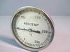 Reotemp Thermometer Temperature Gauge 0-250f  9" Stem JJ0901F47PY-ST