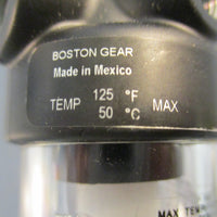 Boston Gear 74914 Filter Regulator EN44120 125F Max 150PSIG 10BAR 63/8" Length